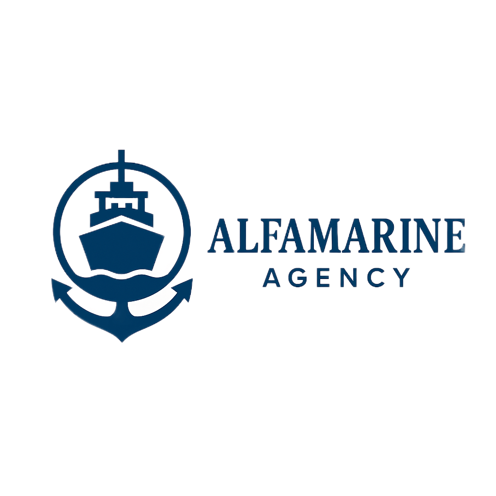 Логотип Alfamarine Agency